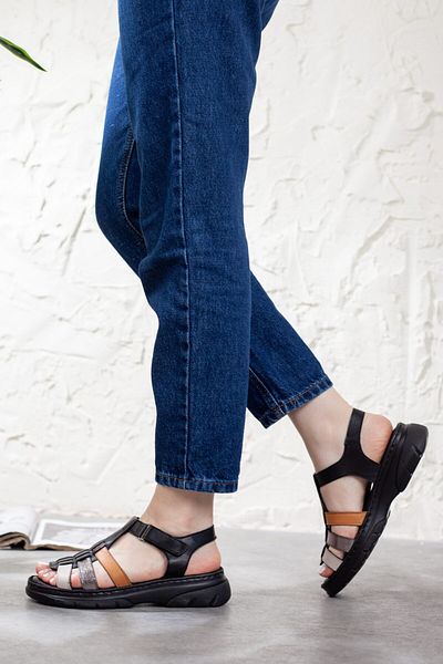Adım Adım Women's Genuine Leather Orthopedic Sandals