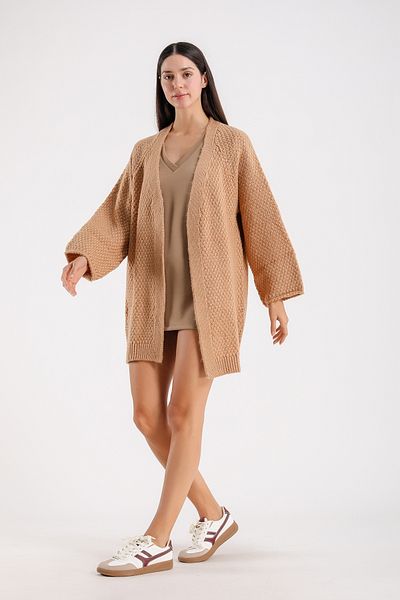 Barbara Baileys Honey Glittery Brass Knit Women's Cardigan