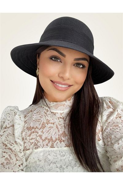 Confortino Luxury linen sun hat with bow - ONE SIZE, ADJUSTABLE