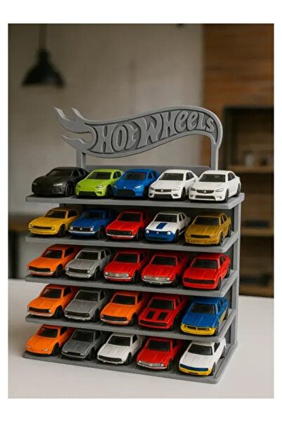 Plasfire 1/64 araç uyumlu tasarlanmış stand 30 adet araç alır