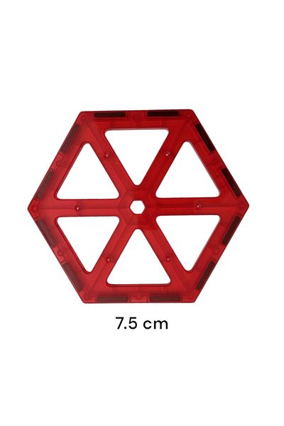 Magblock Magnetic Hexagon Track - Multi-Purpose - Compatible with All Brands of Magnetic Toys.