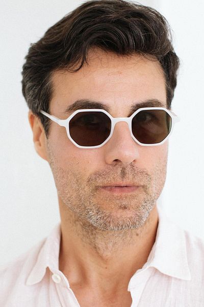 Bilge Karga Liam White Green Men's Sunglasses