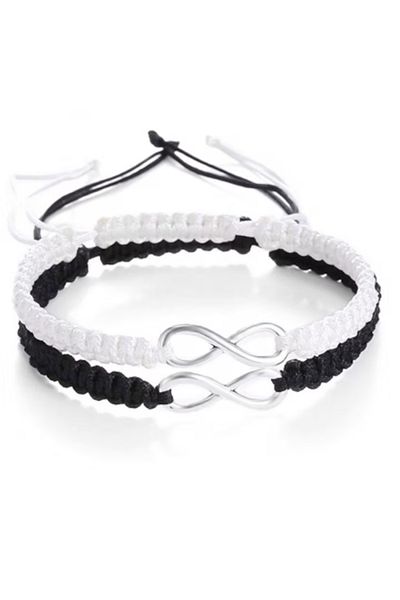 VOLY Set of 2 infinity bracelets made of textile material