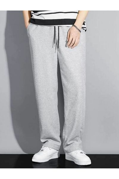 FUNSTYLE Women's Straight Leg Gray Sweatpants
