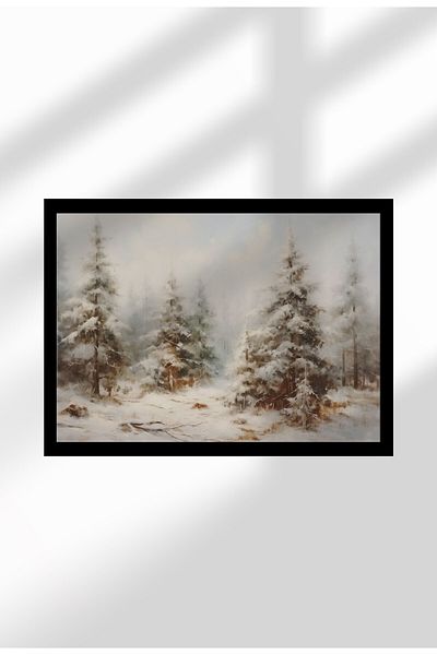 21mxm Imprimări digitale cu peisaje rustice pe pânză, artă cu viață la țară și natură, poster de perete fără ramă