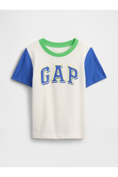 GAP Erkek Bebek Beyaz Gap Logo T-Shirt