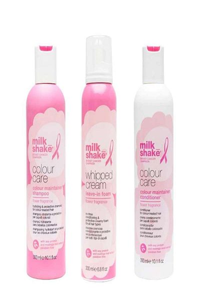 Milkshake Flower Fragrance Color-Treated Hair Package - Shampoo 300ml, Conditioner 300ml, Mousse 200ml