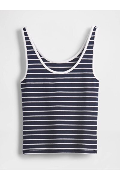 GAP Kadın Lacivert Yuvarlak Yaka Crop Atlet