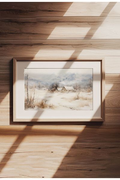 21mxm Imprimeu digital pe pânză, peisaje rurale și naturale, decor rustic pentru perete