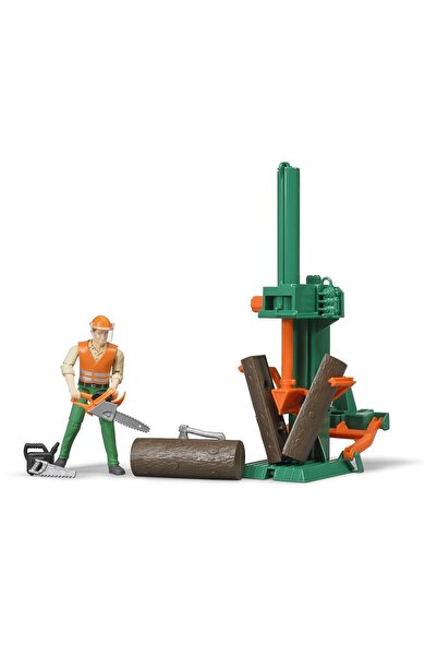 Bruder Forestry worker figurine with accessories, Bruder 62650