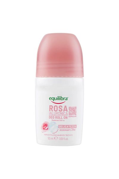 Equilibra Rosa Hyaluronic, Deo Roll-On, 50 ml, Equilibra