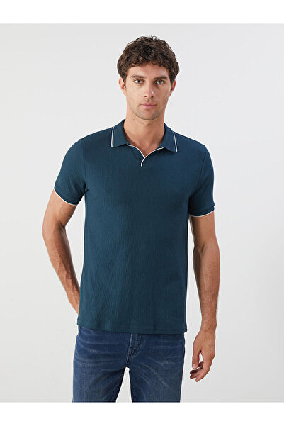 LC Waikiki Tricou Petrol Polo cu mânecă scurtă pentru bărbați