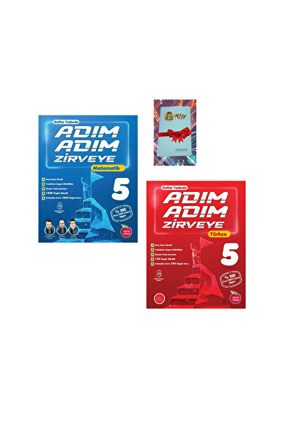 Newton Yayınları 5.Sınıf Adım Adım Zirveye MATEMATİK + TÜRKÇE (YENİ) ( NOT DEFTERİ HEDİYE)
