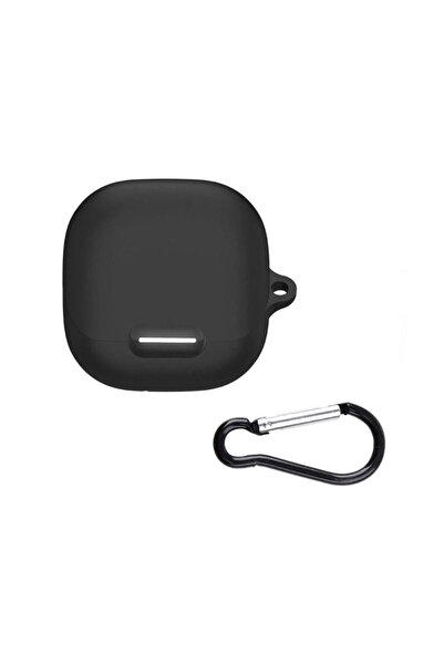 Gpack Soundcore Liberty 4 Nc uyumlu Kılıf Mat Kancalı Silikon SF13 Siyah