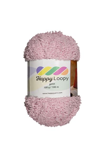 Kürkçü Han Πλεκτό νήμα Happy Loopy - 100g / 100m |   100% Πολυεστέρας Boucle Texture |   Μαλακή και αφράτη υφή