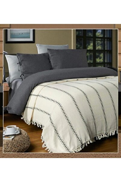 CESSTORE Cotton Hand-Woven Pique, Double Four Season Pique Cover 200 X 240 Cm. Natural Sofia