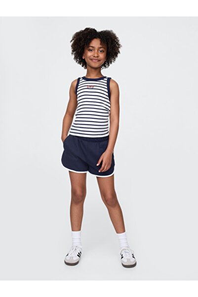 GAP Kız Çocuk Lacivert VintageSoft Dolphin Sweat Şort
