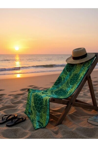 Özdilek Özdilek Swimming Turtle 70X150 Beach Towel