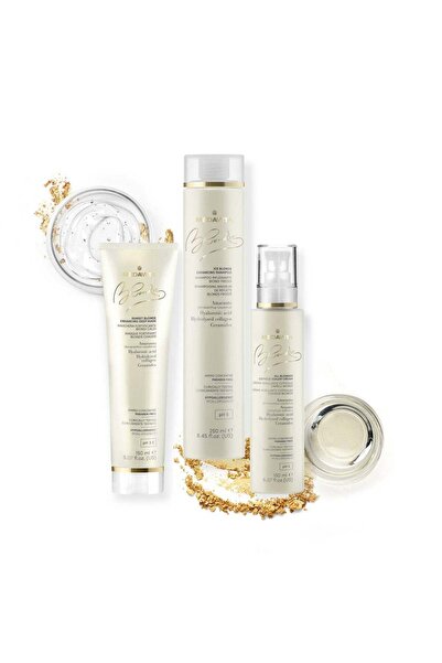 MEDAVITA Masca blondie pentru par blond cu Ceramide, Acid Hialuronic si Colagen -150 ml