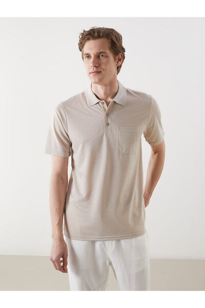 LC Waikiki Ανδρικό Tisort με γιακά πόλο νέας σεζόν Mercerized Look - S5FB96Z8