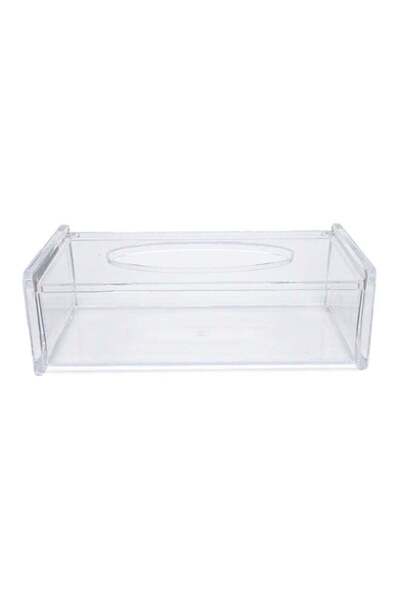 Raffine Al Hoora Acrylic Tissue Box Clear 26.5x13.7x8.7cm