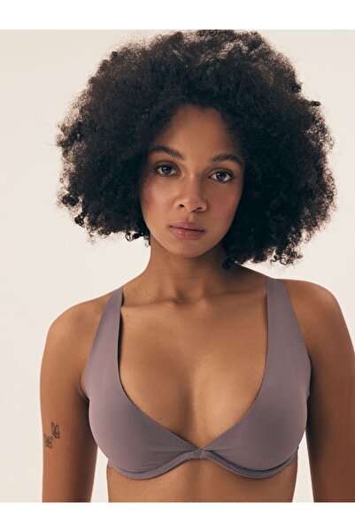 Henderson Soft Triangle Bra Underwired Balconette with plain pattern which Comfort & Elegant | Neony