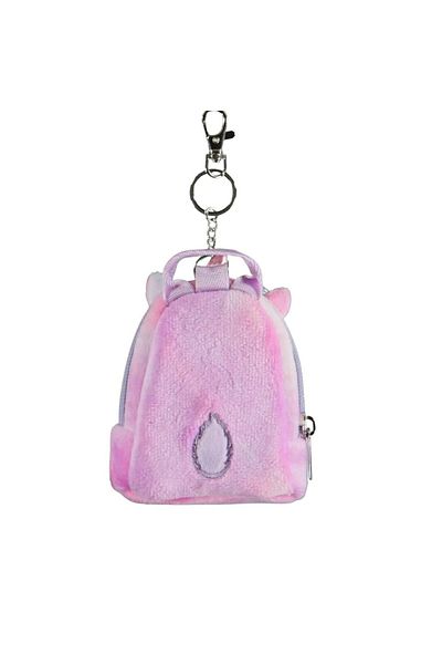 DIFUZED Mini backpack keychain, Squishmallows, Lola the unicorn, pastel pink, 11x9x5 cm, Difuzed brand