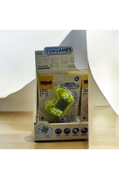 CNS Concept Playing Tetris Keychain ​​Bag Ornament Yellow Color