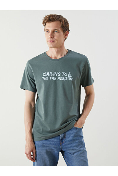 LC Waikiki Nova sezona okrugla kragna T-shirt sa printom Pamučni džersej za m...