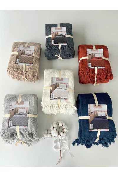 sarra 200X230 Double Lisbon Pink - Dark Blue