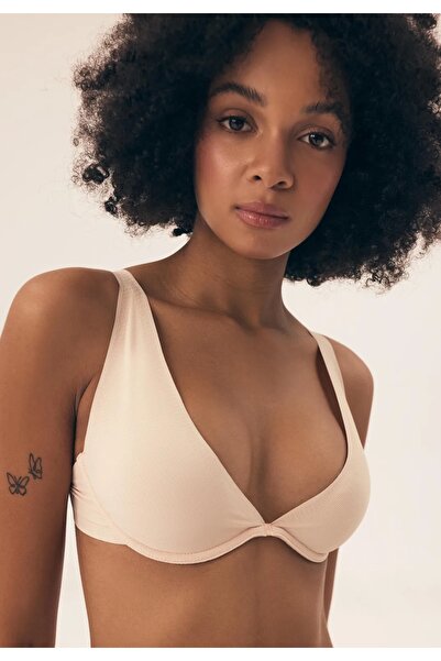 Henderson Sutien triunghi moale cu armătură, tip balconet, cu model simplu, confortabil și elegant | Neony