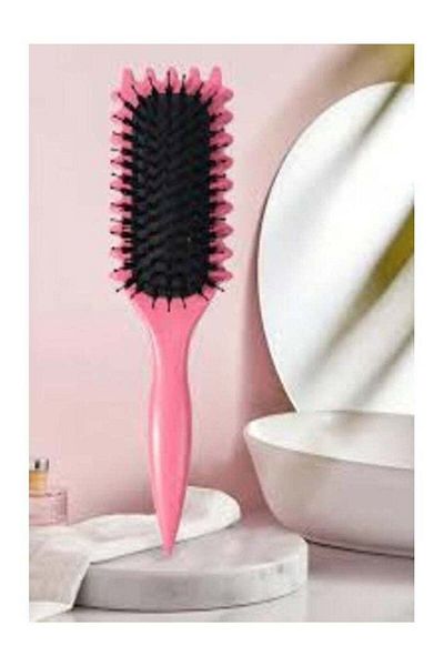 La Vie Catchy Curly Hair Brush, Curl Defining Brush, for Combing and Shaping Men's and Women's, Pink