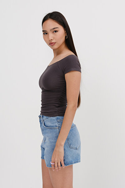 Addax Boat Neck T-Shirt P1595-Asn75