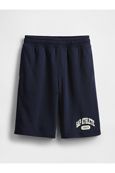 GAP Erkek Çocuk Siyah VintageSoft Athletic Gap Logo Easy Şort