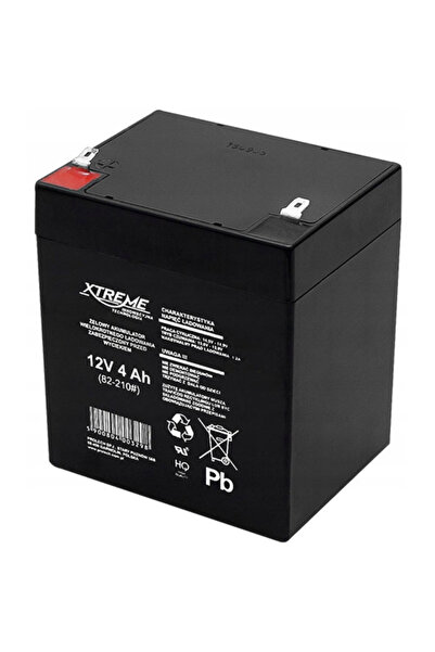 2Extreme Baterie gel, XTREME, 12V, 4Ah, Negru