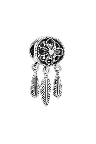 animis beauty Dream Catcher Talisman, charm compatible with Pandora bracelet, plated with 925 Silver