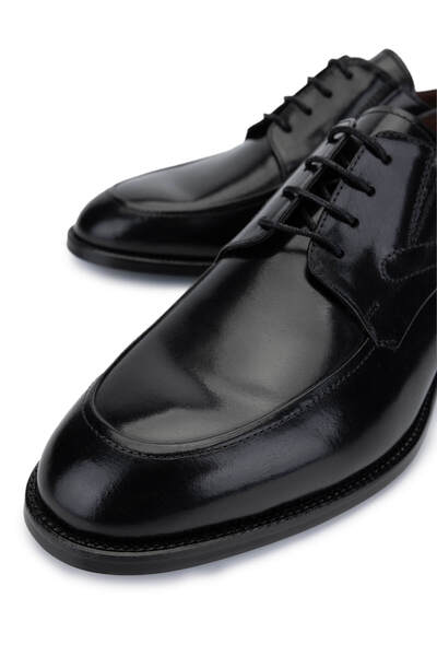 Tamer Tanca Erkek Hakiki Deri Siyah Klasik Ayakkabı