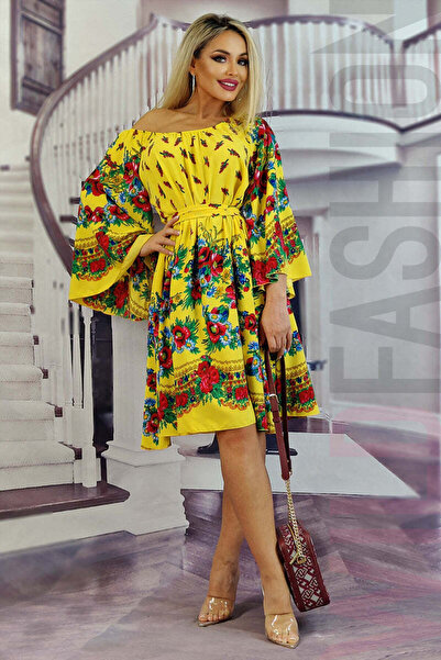 WildFashion Αέρινο φόρεμα με φλοράλ τύπωμα G775-9393