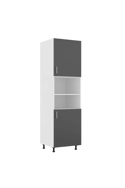 haaus.ro Corp Turn haaus Karo, 2 Usi, cu spatiu cuptor, Antracit/Alb, 60 x 57...