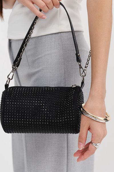 Addax Stoned Hand and Shoulder Bag Ç1048