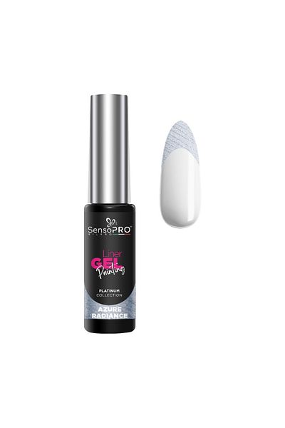 SensoPRO Milano Gel UV Platinum pentru unghii - Azure Radiance 8ml