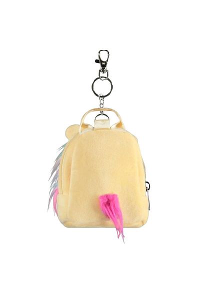 DIFUZED Mini backpack keychain, Squishmallows, Leonard the lion, pastel multicolor, 11x9x5 cm, Difuzed brand