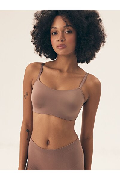 Henderson Soft Seamless Crop Top Plani Pattern Elegant & Comfort Bra | Bass