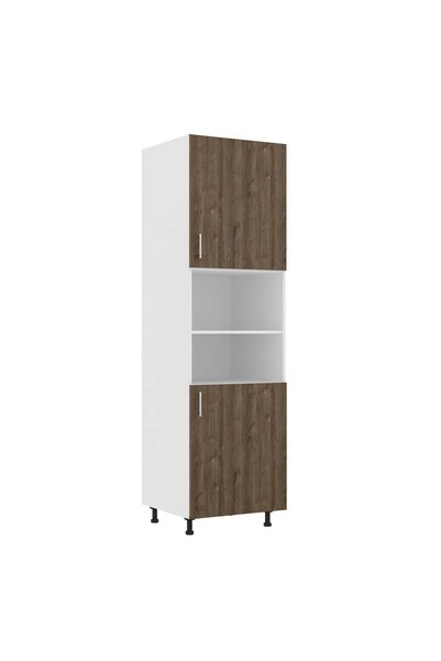 haaus.ro Corp Turn haaus Karo, 2 Usi, cu spatiu cuptor, Stejar Bronz/Alb, 60 ...