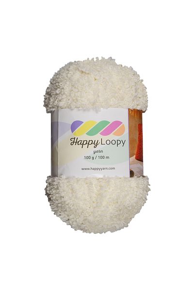 Kürkçü Han Πλεκτό νήμα Happy Loopy - 100g / 100m |   100% Πολυεστέρας Boucle Texture |   Μαλακή και αφράτη υφή