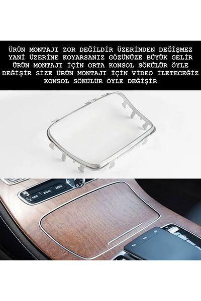 kaytaz Mercedes W213 Cup Holder Frame Chrome Console Trim W213 W238 W257