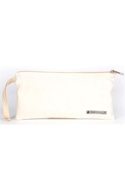 Rakerplus Cream 21X10 cm Zippered Gabardine Fabric Pen Holder