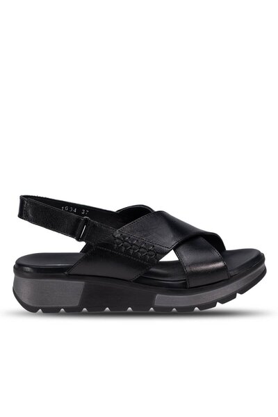 Forelli MAYON-G Kadın Deri Sandalet Siyah