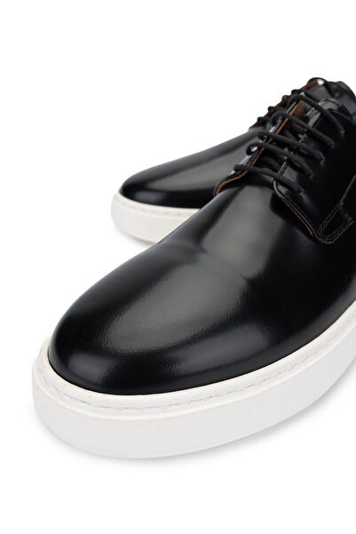 Tamer Tanca Erkek Hakiki Deri Siyah Açma Sneakers & Spor Ayakkabı