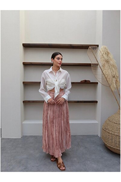 ESRAHELVACI Patterned Kraş Long Skirt